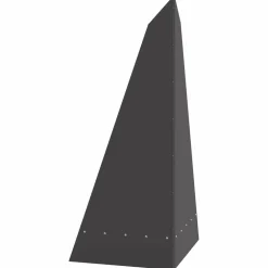 vidaXL Vuurkom Zwart 58 x 40 x 100 cm weervast staal