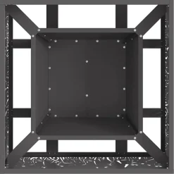 vidaXL Vuurkom Zwart 60 x 60 x 30 cm weervast staal