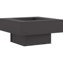 vidaXL Vuurkom Zwart 60 x 60 x 30 cm weervast staal