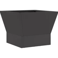 vidaXL Vuurkom Zwart 40 x 40 x 35 cm weervast staal
