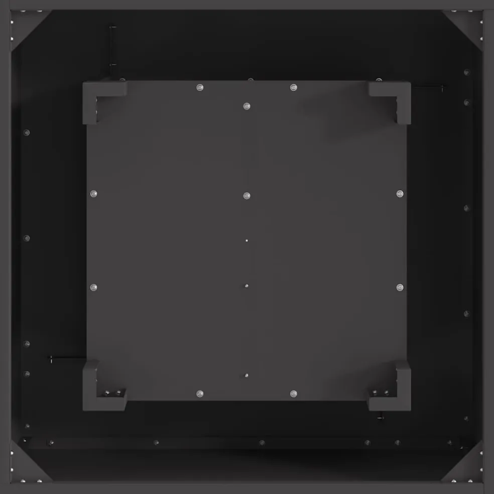 vidaXL Vuurkom Zwart 60 x 60 x 30 cm weervast staal