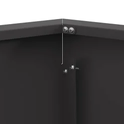 vidaXL Vuurkom Zwart 75 x 75 x 28 cm weervast staal