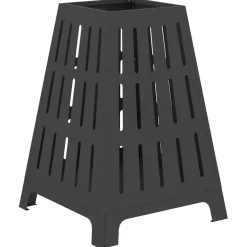 vidaXL Vuurkom Zwart 75 x 75 x 28 cm weervast staal