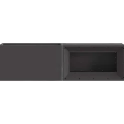vidaXL Vuurkom Zwart 160 x 45 x 35 cm weervast staal