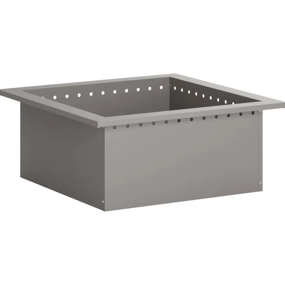 vidaXL Vuurkorfring Roestkleurig 60 x 60 x 25 cm weervast staal