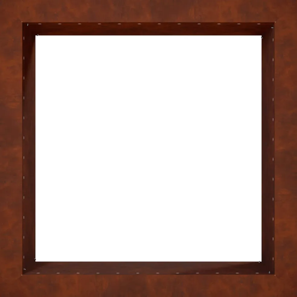vidaXL Vuurkorfring Roestkleurig 60 x 60 x 25 cm weervast staal