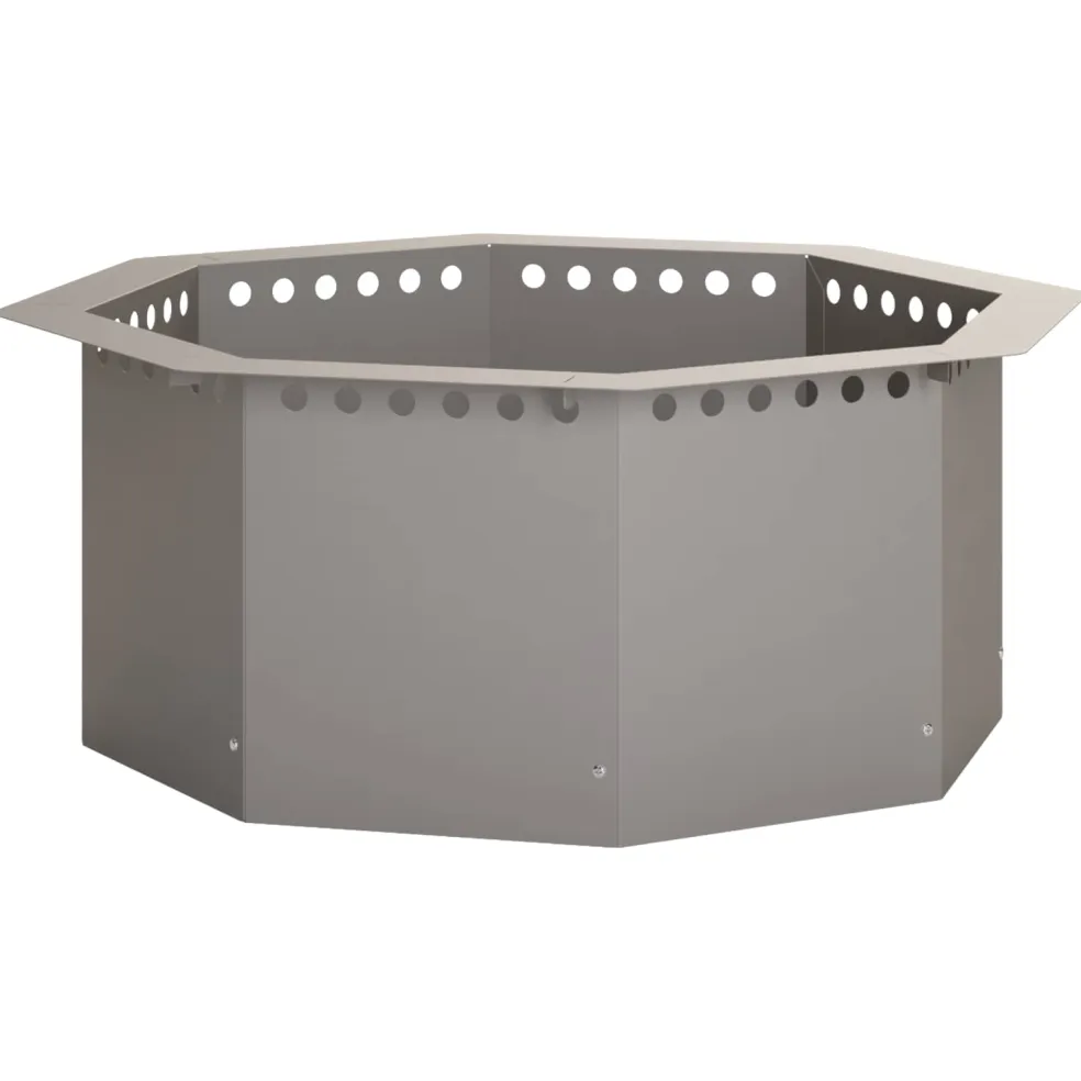vidaXL Vuurkorfring Roestkleurig 60 x 60 x 25 cm weervast staal