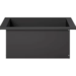 vidaXL Vuurkorfring Zwart 90 x 90 x 25 cm Staal
