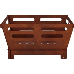 vidaXL Vuurkorf Roestkleurig 40 x 40 x 20 cm weervast staal