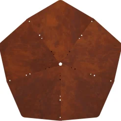 vidaXL Vuurkorf Roestkleurig 53 x 53 x 18,5 cm weervast staal