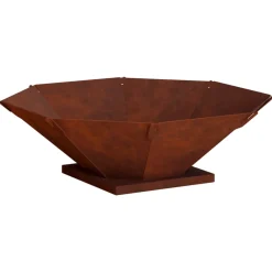 vidaXL Vuurkorf Roestkleurig 50 x 50 x 15,5 cm weervast staal