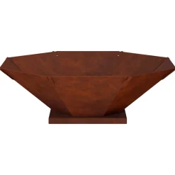 vidaXL Vuurkorf Roestkleurig 50 x 50 x 15,5 cm weervast staal