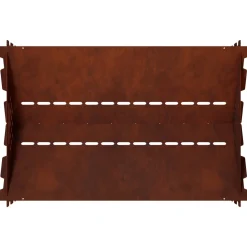 vidaXL Vuurkorf Roestkleurig 60 x 40 x 20 cm weervast staal
