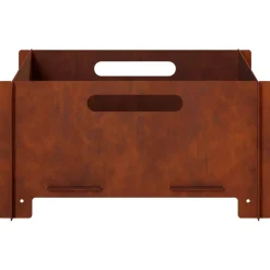 vidaXL Vuurkorf Roestkleurig 40 x 40 x 20 cm weervast staal