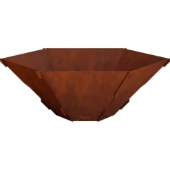 vidaXL Vuurkorf Roestkleurig 58,5 x 51,5 x 19,5 cm weervast staal