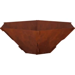 vidaXL Vuurkorf Roestkleurig 58,5 x 51,5 x 19,5 cm weervast staal