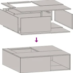 vidaXL Vuurkorf Roestkleurig 100 x 100 x 30 cm weervast staal