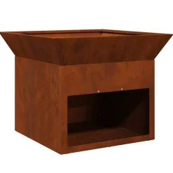 vidaXL Vuurkorf Roestkleurig 50 x 50 x 40 cm weervast staal