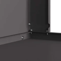 vidaXL Vuurkorf Zwart 80 x 50 x 96 cm Koudgewalst staal