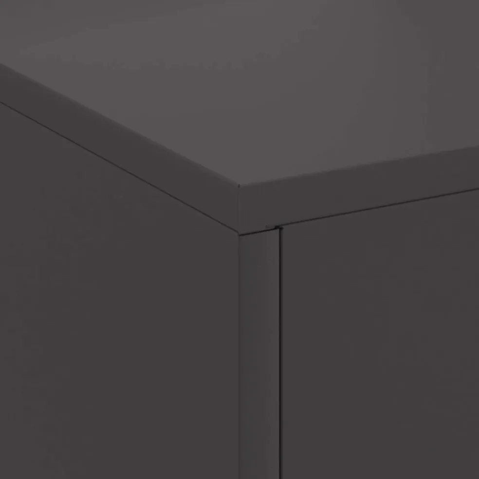 vidaXL Vuurkorf Zwart 80 x 50 x 96 cm Koudgewalst staal