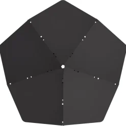 vidaXL Vuurkorf Zwart 53 x 53 x 18,5 cm Staal