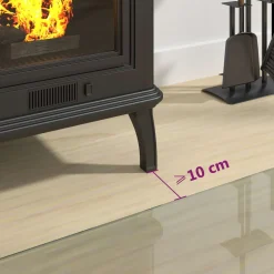 vidaXL Vuurplaats Glazen Plaat Doorzichtig 800 x 500 mm Glas
