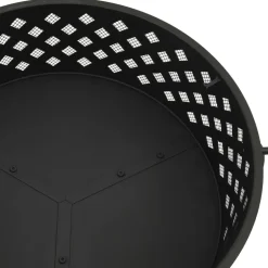 vidaXL Vuurplaats met pook XXL 50 cm staal