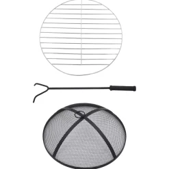 vidaXL Vuurtafel mozaïek 68 cm keramiek terracottakleurig