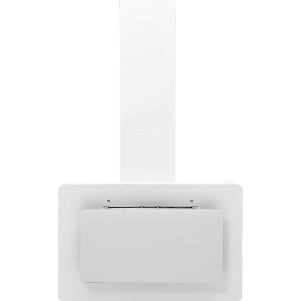 vidaXL Wandafzuigkap 60 cm roestvrij staal en gehard glas wit