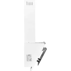 vidaXL Wandafzuigkap 60 cm roestvrij staal en gehard glas wit