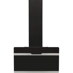 vidaXL Wandafzuigkap 60 cm staal en gehard glas zwart