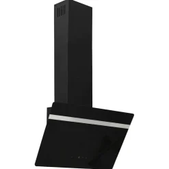vidaXL Wandafzuigkap 60 cm staal en gehard glas zwart