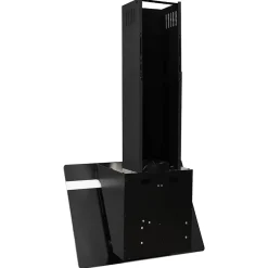 vidaXL Wandafzuigkap 60 cm staal en gehard glas zwart