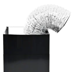vidaXL Wandafzuigkap 756 m³/u 90 cm roestvrij staal zwart