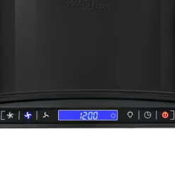 vidaXL Wandafzuigkap 756 m³/u 90 cm roestvrij staal zwart