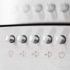 vidaXL Wandafzuigkap 756 m³/u LED 90 cm roestvrij staal