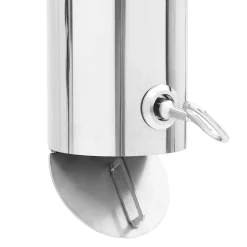 vidaXL Wandasbak RVS