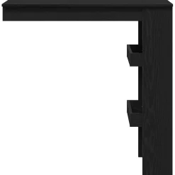 vidaXL Wandbar Tafel 102 x 45 x 103,5 cm Bewerkt hout Zwart Eiken