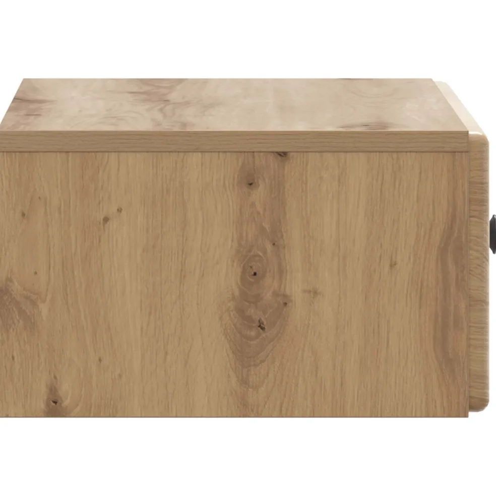 vidaXL Wandbeugel Bedkast Artisanaal eiken 49 x 34,5 x 20 cm