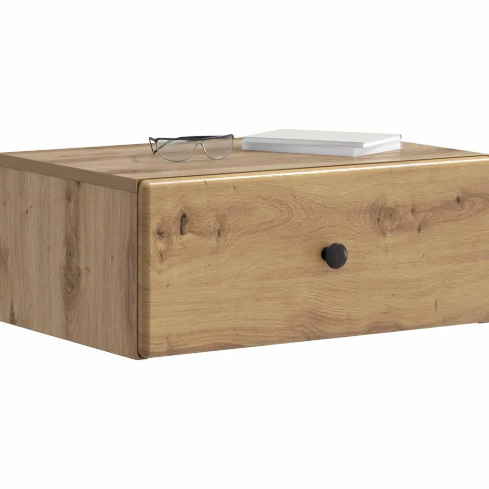 vidaXL Wandbeugel Bedkast Artisanaal eiken 49 x 34,5 x 20 cm