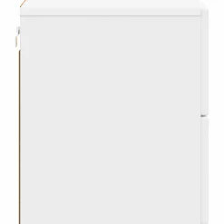 vidaXL Wandbeugel Bedkast Wit 34,5 x 33 x 40 cm Bewerkt hout