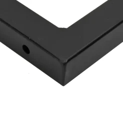 vidaXL Wandbeugels voor wasbak 2 st trapezium staal zwart