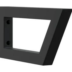 vidaXL Wandbeugels voor wasbak 2 st trapezium staal zwart