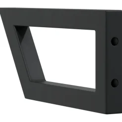 vidaXL Wandbeugels voor wasbak 2 st trapezium staal zwart