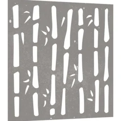 vidaXL Wanddecoratie tuin bamboe-ontwerp 55x55 cm cortenstaal