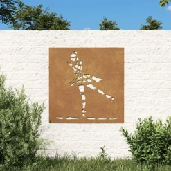 vidaXL Wanddecoratie tuin balletdanserontwerp 55x55 cm cortenstaal