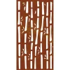 vidaXL Wanddecoratie tuin bamboe-ontwerp 105x55 cm cortenstaal