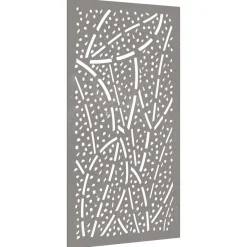 vidaXL Wanddecoratie tuin bladontwerp 105x55 cm cortenstaal