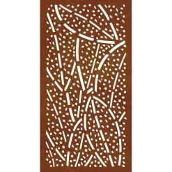 vidaXL Wanddecoratie tuin bladontwerp 105x55 cm cortenstaal