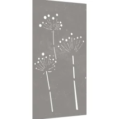 vidaXL Wanddecoratie tuin bloemenontwerp 105x55 cm cortenstaal